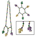 Mardi Gras Beads Choker/ Bracelet Set
